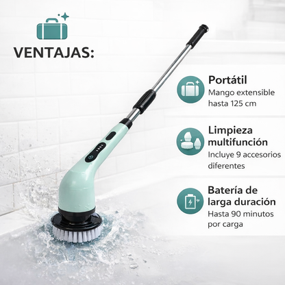 Cepillo eléctrico de limpieza 9 en 1